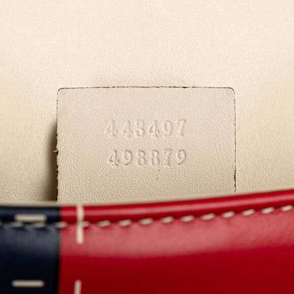 GUCCI Authentic White Leather GG Marmont Shoulder Bag - Picture 8 of 9